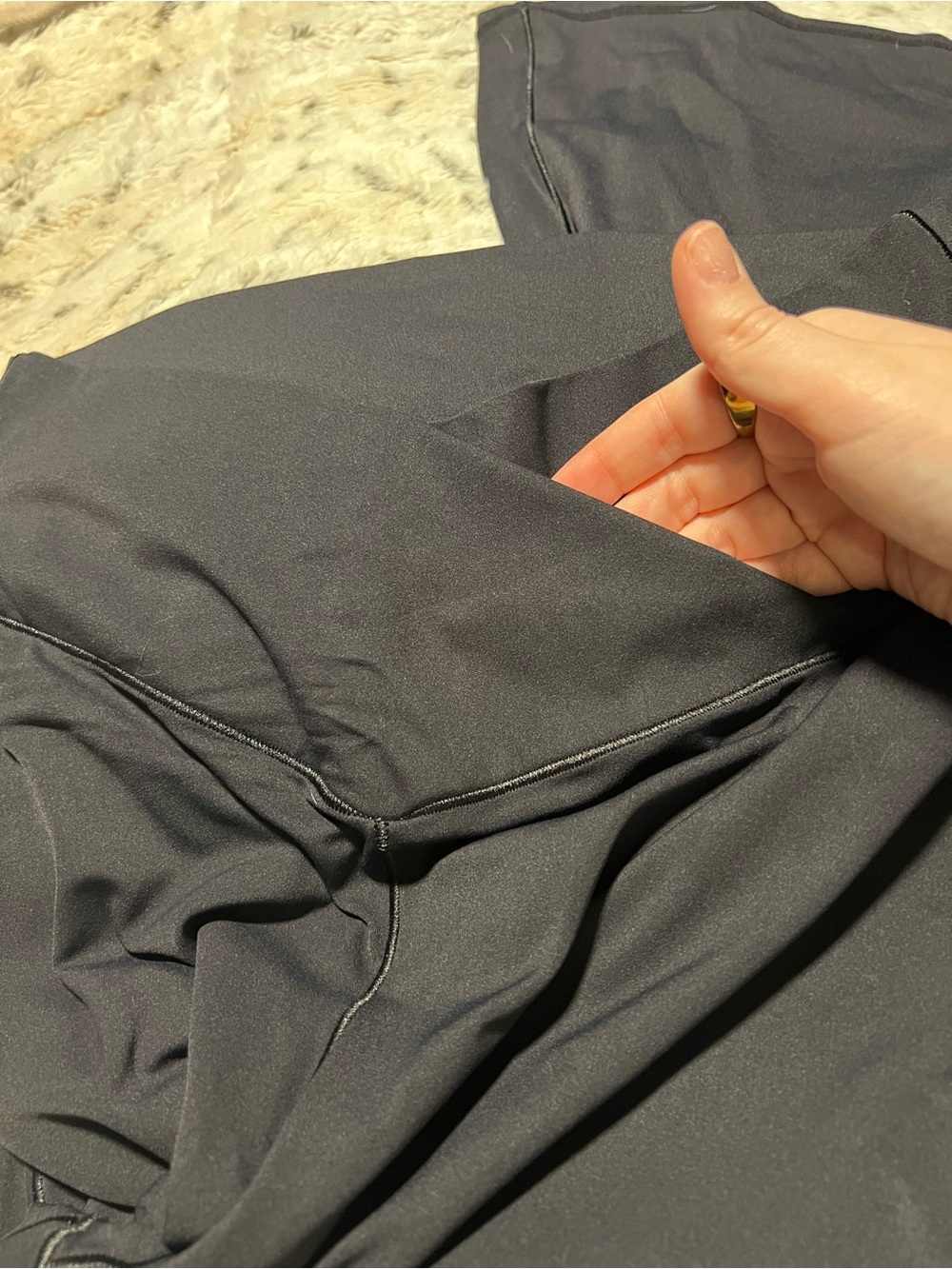 Women's Black Stretch Leggings - Unbranded - Picture 2 of 7